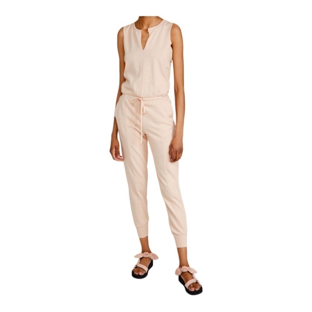 NEW 525 America Tank Jumpsuit Seam Detail Sleeveless Drawstring Waist Small